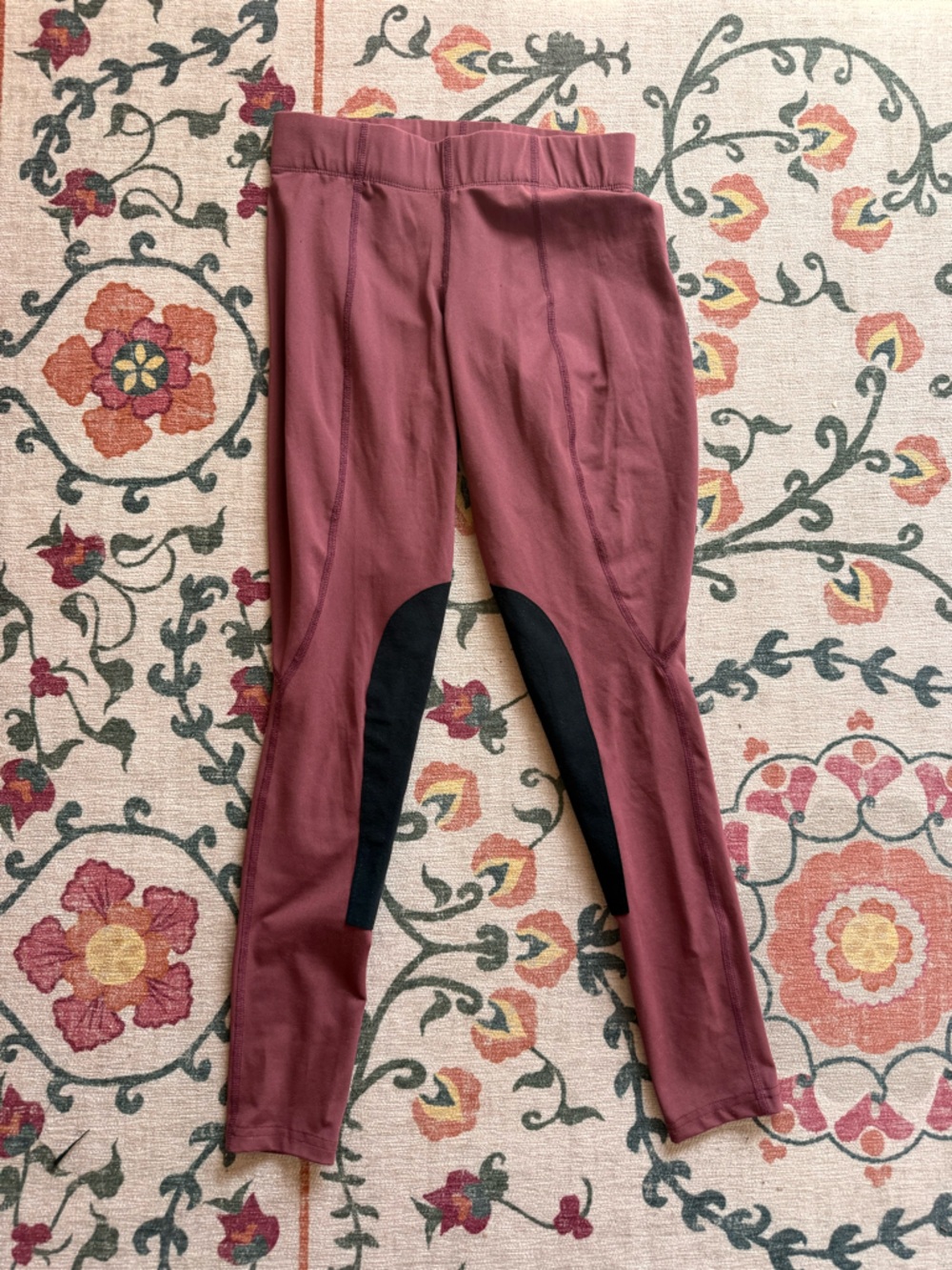 Mauve Kerrits knee patch Riding tights